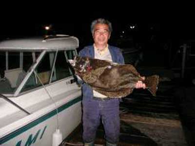 2009年5月1日（金）ヒラメの80cmを釣られました